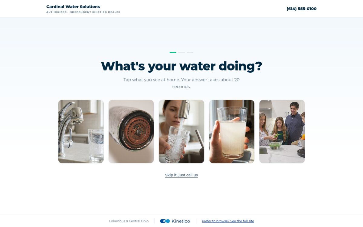 The Diagnostic demo homepage