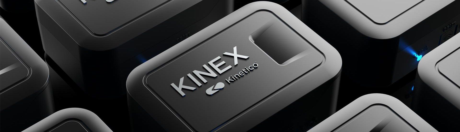 Kinex salt monitors in a dark studio setting