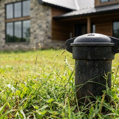 A rural home served by well water